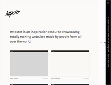 Tablet Screenshot of httpster.net
